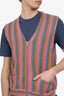 Supreme Purple Stripe Knitted Sweater Vest Size S Mens
