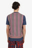 Supreme Purple Stripe Knitted Sweater Vest Size S Mens