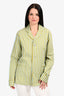 Paul Smith Green/Blue Striped Cotton Button Down Shirt Size M