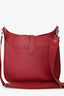 Hermès 2010 Red Clemence Leather Evelyne 29 GM with Strap
