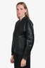 Lanvin Black Water Snake Bomber Jacket Size 48
