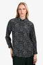 Saint Laurent 2018 Paisley Print Silk Shirt Size 40