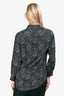 Saint Laurent 2018 Paisley Print Silk Shirt Size 40