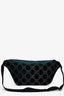 Gucci Blue Velvet GG Monogram Ophidia Web Belt Bag