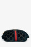 Gucci Blue Velvet GG Monogram Ophidia Web Belt Bag