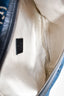 Gucci Blue Velvet GG Monogram Ophidia Web Belt Bag