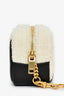 Saint Laurent White/Black 'Jamie Bouclé' Cube Charm