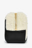 Saint Laurent White/Black 'Jamie Bouclé' Cube Charm