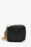 Saint Laurent White/Black 'Jamie Bouclé' Cube Charm