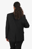 Saint Laurent 2022 Black Wool Silk Lined Single Breasted Jacket Size 48 Mens