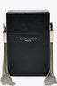 Saint Laurent Black Leather Metal Tassel Mini Smoking Box Bag