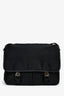 Prada Black Tessuto Flap Messenger Bag