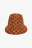 Gucci Brown Metallic GG Monogram Bucket Hat