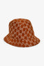 Gucci Brown Metallic GG Monogram Bucket Hat