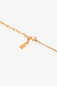 Saint Laurent 2021 Gold Metal Shell Pendant Necklace