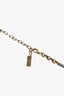 Saint Laurent Faux Pearl/Resin Cross Convertible Pendant Brooch Necklace