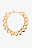 Saint Laurent 2022 Heart Link Chain Choker Necklace