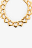 Saint Laurent 2022 Heart Link Chain Choker Necklace