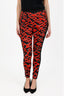 Louis Vuitton X Urs Fischer Red/Black Printed Jersey Leggings Size 36