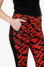 Louis Vuitton X Urs Fischer Red/Black Printed Jersey Leggings Size 36