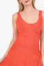 Herve Leger Orange Bandage Mini Dress Size M
