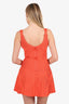 Herve Leger Orange Bandage Mini Dress Size M