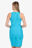 Herve Leger Blue Cut-Out Bandage Mini Dress Size M