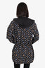 Louis Vuitton Black Monogram Reversible Zip-up Jacket Size 40