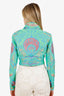 Versace Blue/Green/Pink Medusa Music Jacket Size 40