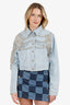 Philipp Plein Crystal Embellished Denim Jacket M