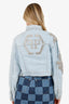 Philipp Plein Crystal Embellished Denim Jacket M