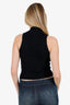 Versace Black Sleeveless Knit Top Size 38