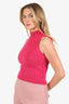 Versace Pink Sleeveless Knit Top Size 38