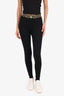 Versace Black/Gold Medusa Leggings Size 1