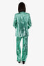 Philipp Plein Green Sequin Two-Piece Suit Size S