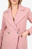 Pre-Loved Chanel™ 22K Pink Wool Tweed CC Jewel Buttons Blazer Size 34