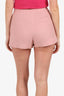 Pre-Loved Chanel™ 22K Pink Wool Tweed CC Jewel Buttons Shorts Size 36