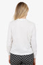 Pre-Loved Chanel™ 20P White Crystal/Sequin Embellished Long Sleeve T-Shirt Size XS