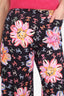 Pre-Loved Chanel™ 24S Black/Multicolour Camellia CC Print Wide Leg Pants Size 34