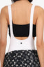 Pre-Loved Chanel™ 22S White CC Logo One-Piece Swimsuit Size 38