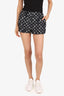 Louis Vuitton Black/White Nylon Monogram Shorts Size 34