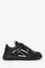 Valentino Black Leather Logo Sneakers Size 39 Mens