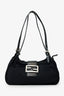Fendi Black Fabric Double Strap Mama Baguette Bag