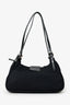 Fendi Black Fabric Double Strap Mama Baguette Bag