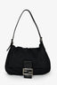 Fendi Black Fabric Mama Baguette Shoulder Bag