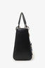 Christian Dior 2016 Black Smooth Calfskin Embellished Dragonfly Medium Lady Dior
