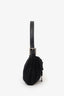 Fendi Black Fabric Mini Baguette Shoulder Bag