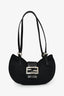 Fendi Black Fabric Mamma Half Moon Shoulder Bag