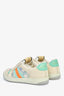 Gucci Beige/Blue Canvas/Leather GG Supreme Crystal 'Screener' Sneakers Size 36