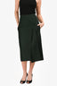 Celine Green Wool/Cashmere Midi Skirt Size 36